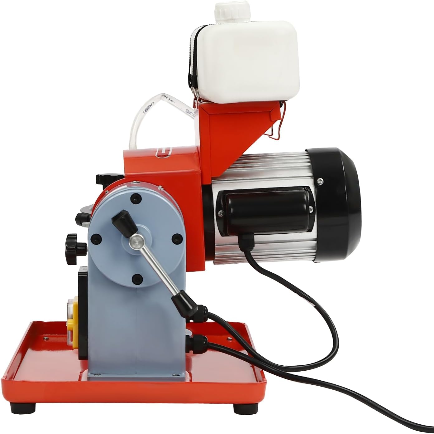 Circular Saw Blade Sharpener, 370W Water Injection Rotary Angle Mill Grinder, Electric Angle Mill Grinding Machine with Water Tank, 5-inch Grinding Wheel for Carbide Tipped Saw Blades