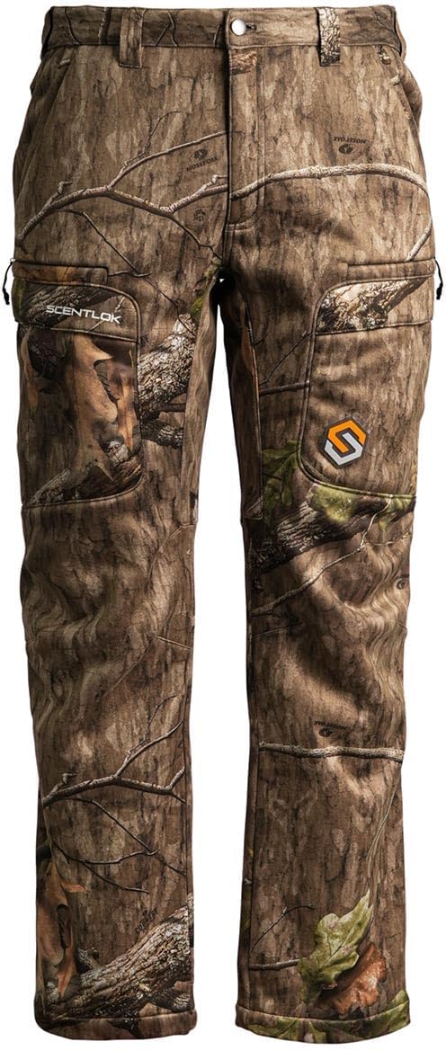 ScentLok Ridge Midweight Hunting Pants for Men – Odor Control, Water-Repellent, Fleece-Lined, Silent Fabric, 7-Pockets
