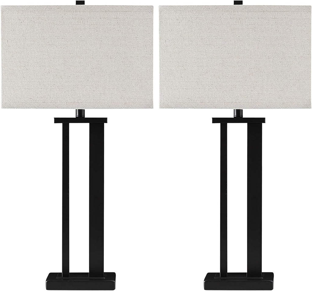 Signature Design by Ashley Aniela Contemporary 29' Table Lamp with Open Silhouette, 2 Count, Bronze