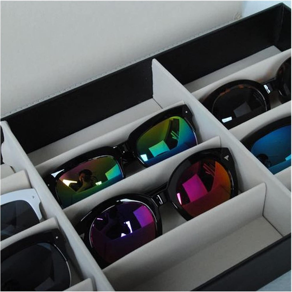 12 Grid Sunglasses Storage Box Organizer Glasses Display Case Stand Holder Eyewear Eyeglasses Box Sunglasses Case Glasses Holder