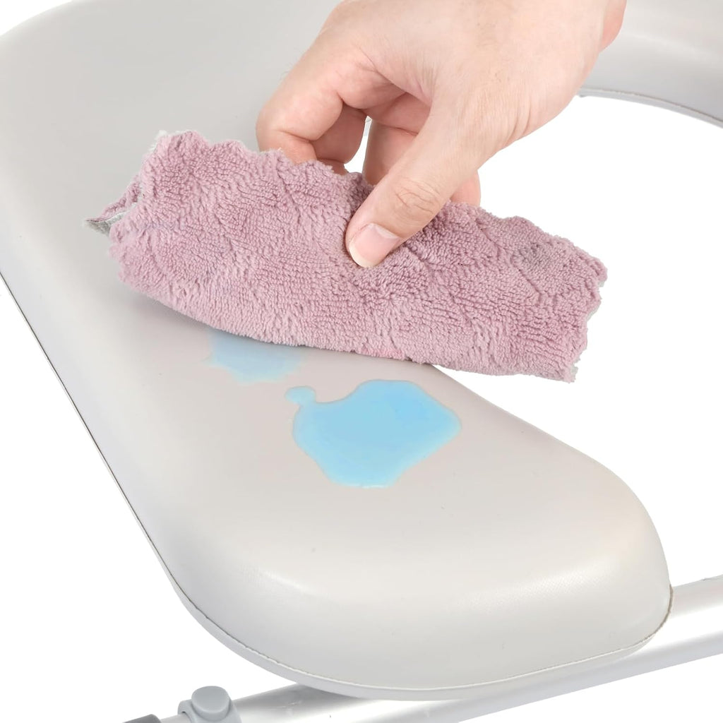 Carehofu Toilet Seat Risers for Seniors Elongated, Raised Toilet Seat with Handles, Toilet Safety Frames & Rails for Elderly and Handicap, Elevated Shower Commode Chair with Arms, Toilet Lift Grab Bar