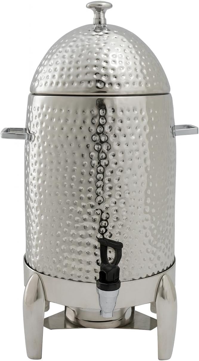 5 Gallon Hot Beverage Dispenser Durable Stainless Steel and long-lasting Chafer Urn with Chrome Accents - 80 cup