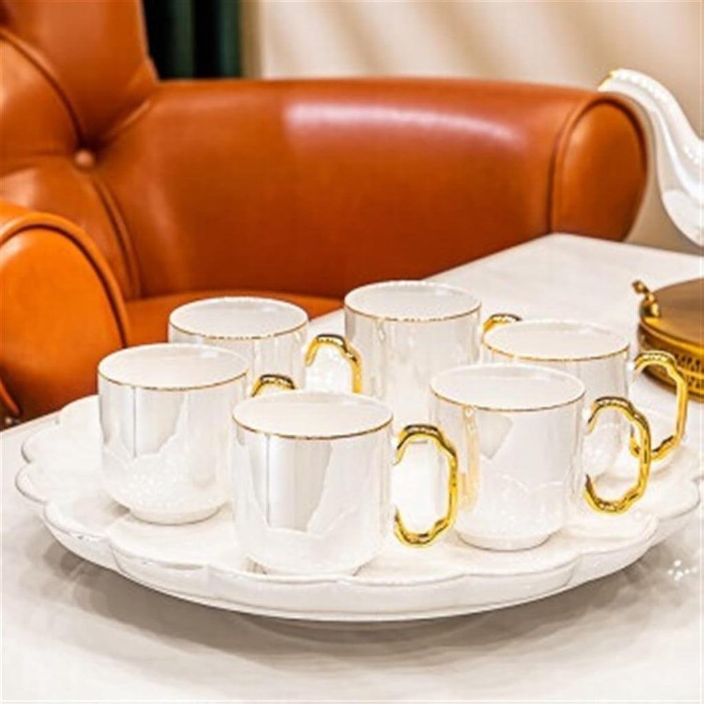Beverage Serveware 8-piece ceramic tea set water set teapot teapot and teacup set household teapot combination Water Carafe