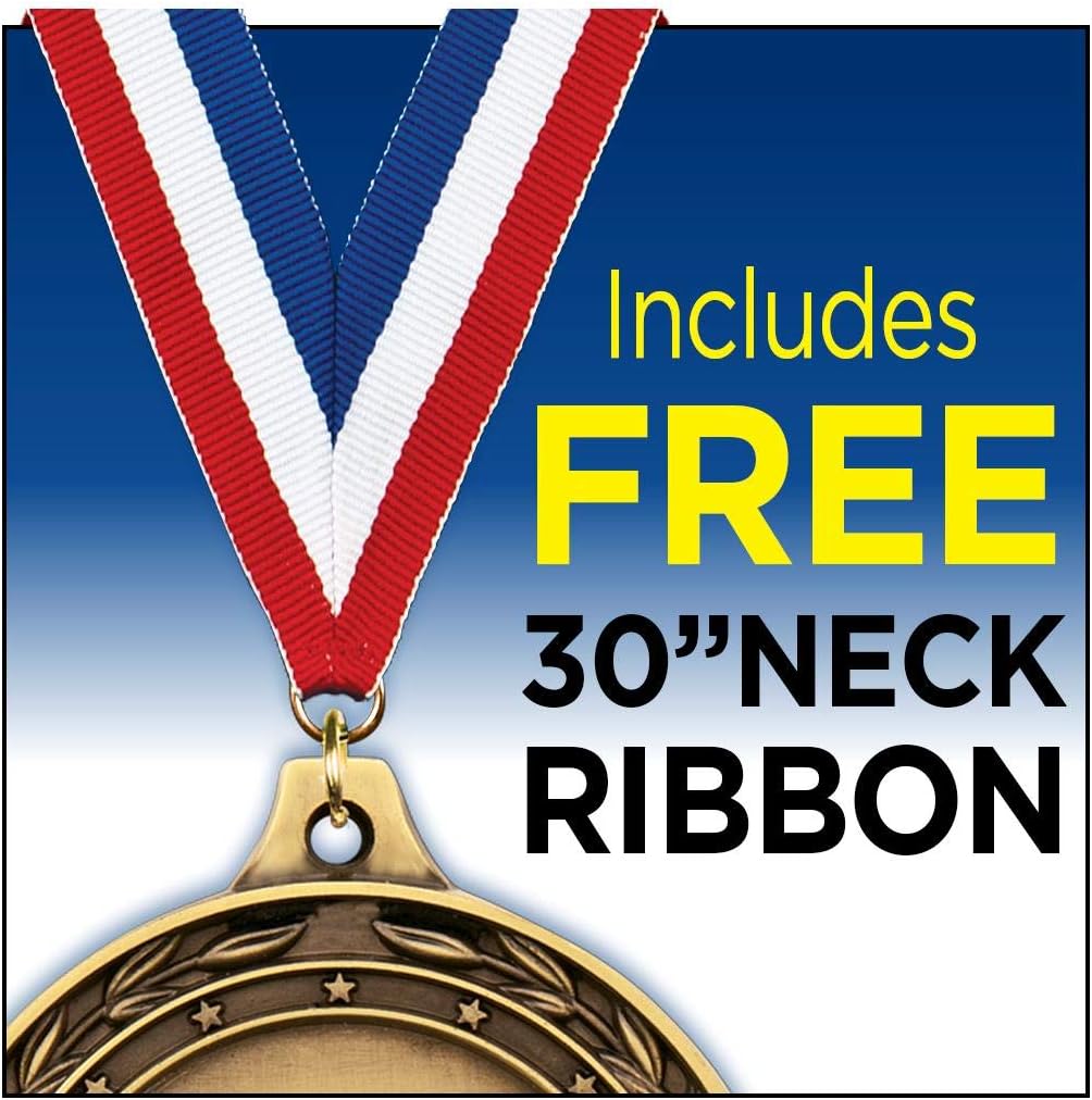 Flag Football Blue Trellis Medal Silver, 2.5' Flag Football Prizes, Kids Flag Football Trophy Medal Awards Prime