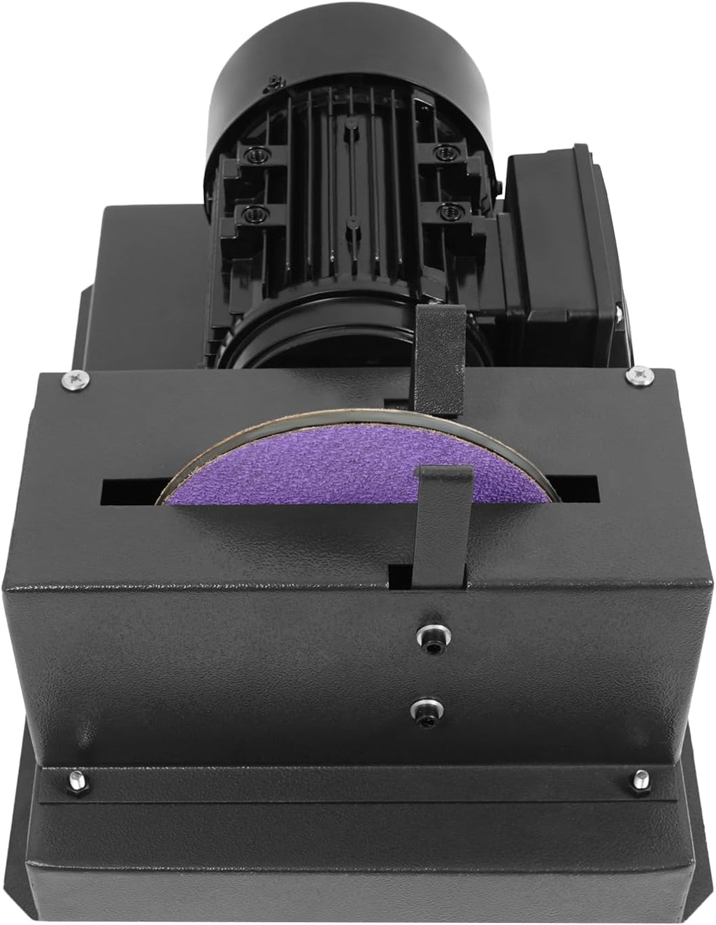 Electric Lawn Mower Blade Sharpener,1HP 750W Mower Blade Grinder with 9-inch Ceramic Grinding Disc, 1700 RPM Adjustable Brackets & Extra Sandpapers for High/Low Lift,Gator & Flat Blades Sharpen