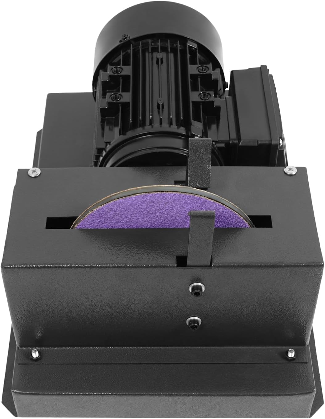 Electric Lawn Mower Blade Sharpener,1HP 750W Mower Blade Grinder with 9-inch Ceramic Grinding Disc, 1700 RPM Adjustable Brackets & Extra Sandpapers for High/Low Lift,Gator & Flat Blades Sharpen