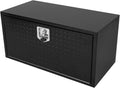 confote Black Steel Underbody Truck Tool Box with Aluminum Door,Heavy Duty Tool Box Organizer Chest For Pick Up Truck Bed,T-Handle Lock,Waterproof-36 x 18 x 18 inch