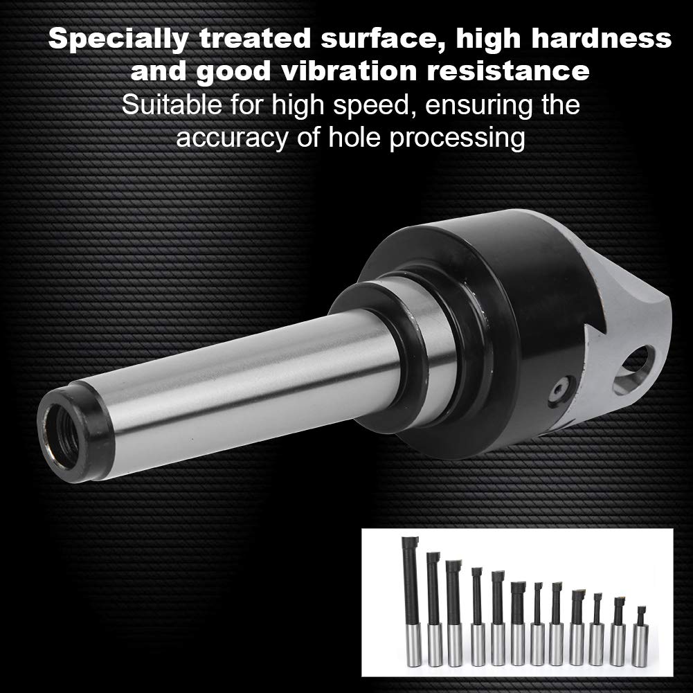 CNC Boring Cutter Set 40CR MT4 F1 75mm Milling Tool Kit with 12PCS Boring Bars for Precision Machining and CNC Milling Operations