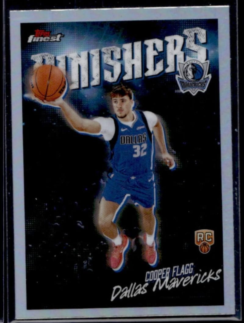 Basketball Trading Card 2025-26 Topps Finest Finishers Refractor #FI-8 Cooper Flagg EX/NM Mavericks