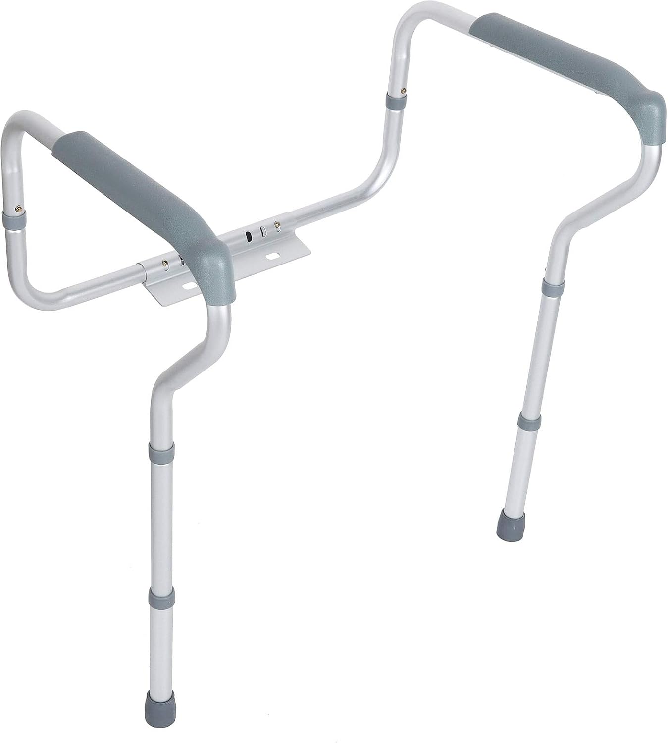 Adjustable Toilet Safety Rails for Seniors Aluminum Toilet Seat Riser, Secure rt e Easy Aess Commode Riser for Elderly
