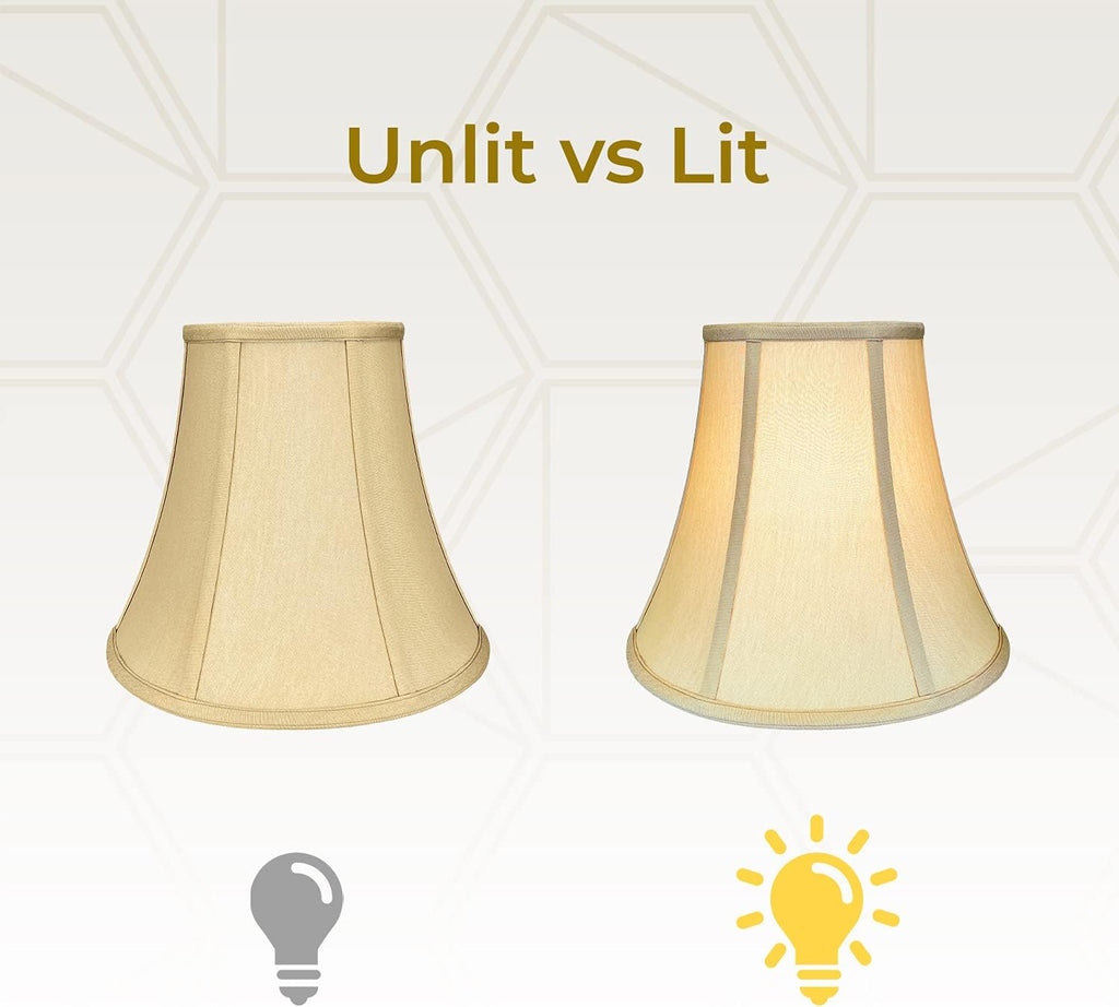 Royal Designs, Inc. BSO-704-12AGL-2 True Bell Basic Lamp Shade, 6.5 x 12 x 10.5, Antique Gold, 2-Pack