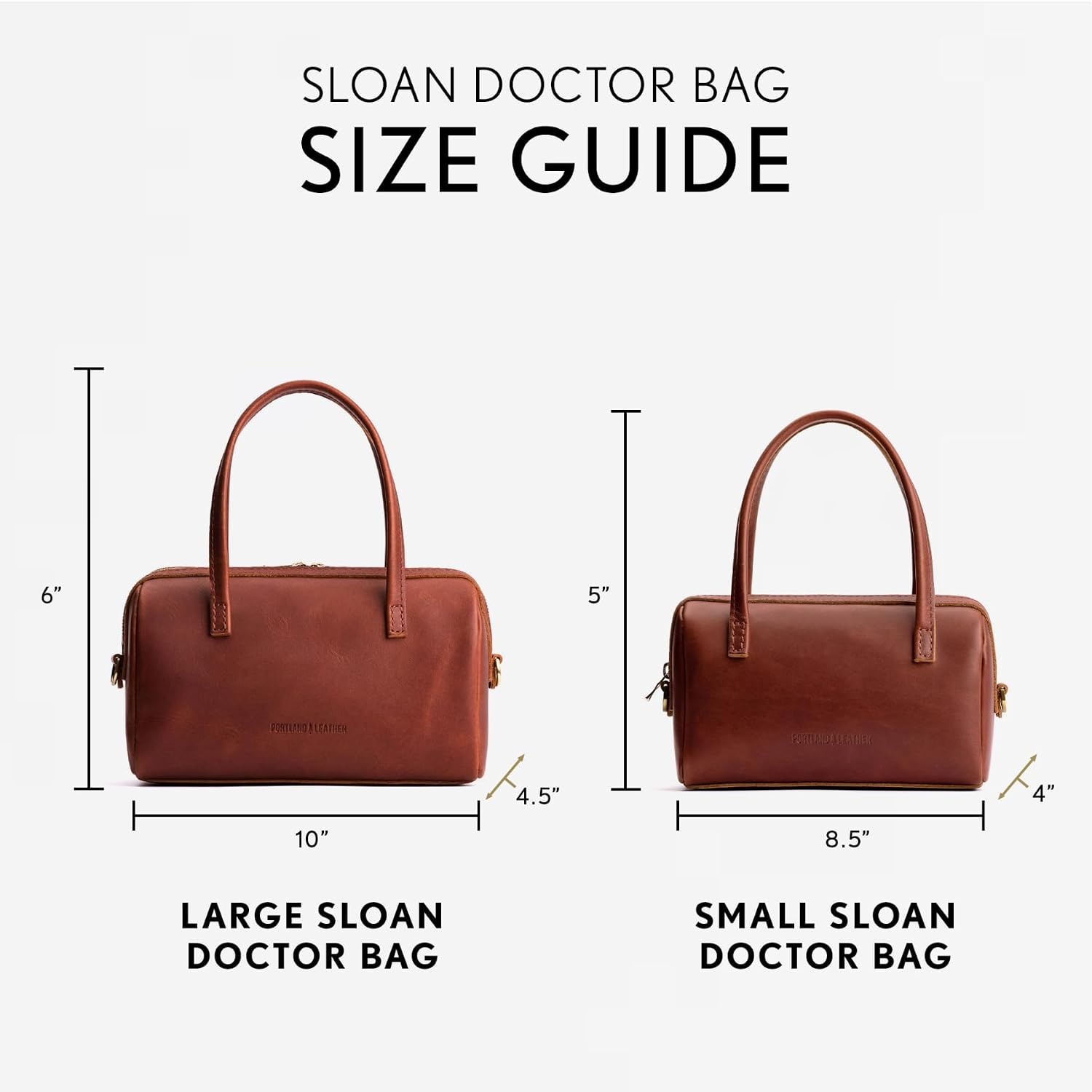 Portland Leather Goods Sloan Doctor Bag – Leather Purse Handmade from the Finest Full-Grain Hides