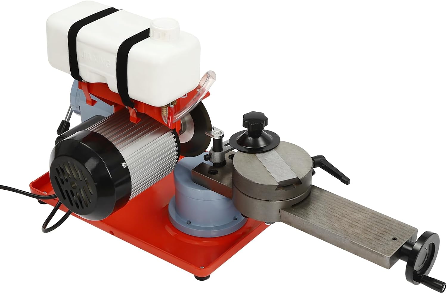Circular Saw Blade Sharpener, 370W Water Injection Rotary Angle Mill Grinder, Electric Angle Mill Grinding Machine with Water Tank, 5-inch Grinding Wheel for Carbide Tipped Saw Blades