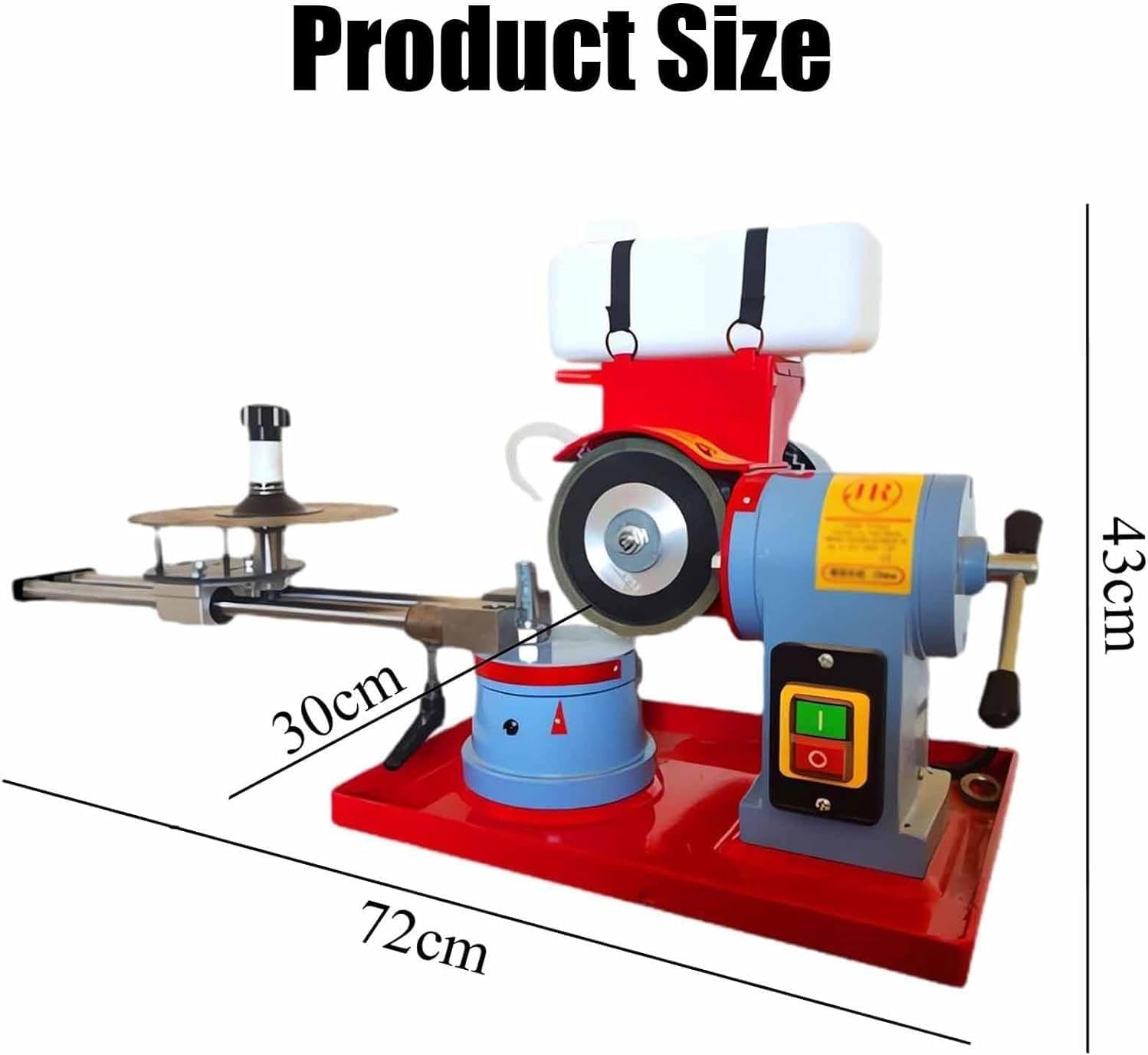 Circular Saw Blade Sharpener, 550W Grinding Machine with 5 Saw Centerings, 2850RPM for Carbide Tipped Saw Blades - Includes Grinding Wheel