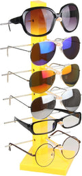 Eyewear Frames Jewelry Organizer Stand 6 Pair Plastic Sunglasses Eyeglass Glasses Rack Display Stand Organizer Show Holder Rack Sunglasses Eyewear