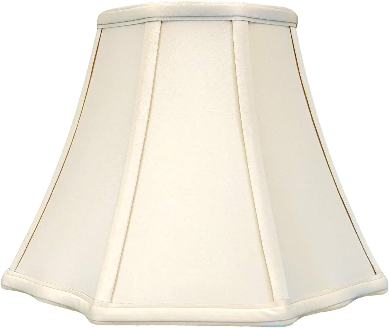 Royal Designs, Inc. Flare Bottom Outside Corner Scallop Lamp Shade, BS-701-20BG, Beige, 11 x 20 x 14