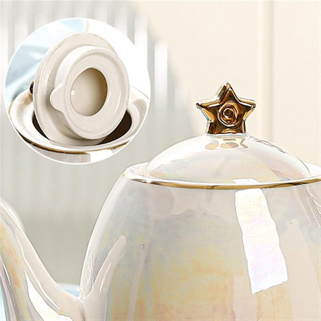 Beverage Serveware Teapot teacup set home living room ceramic hospitality kettle cup tea set teacup set Water Carafe