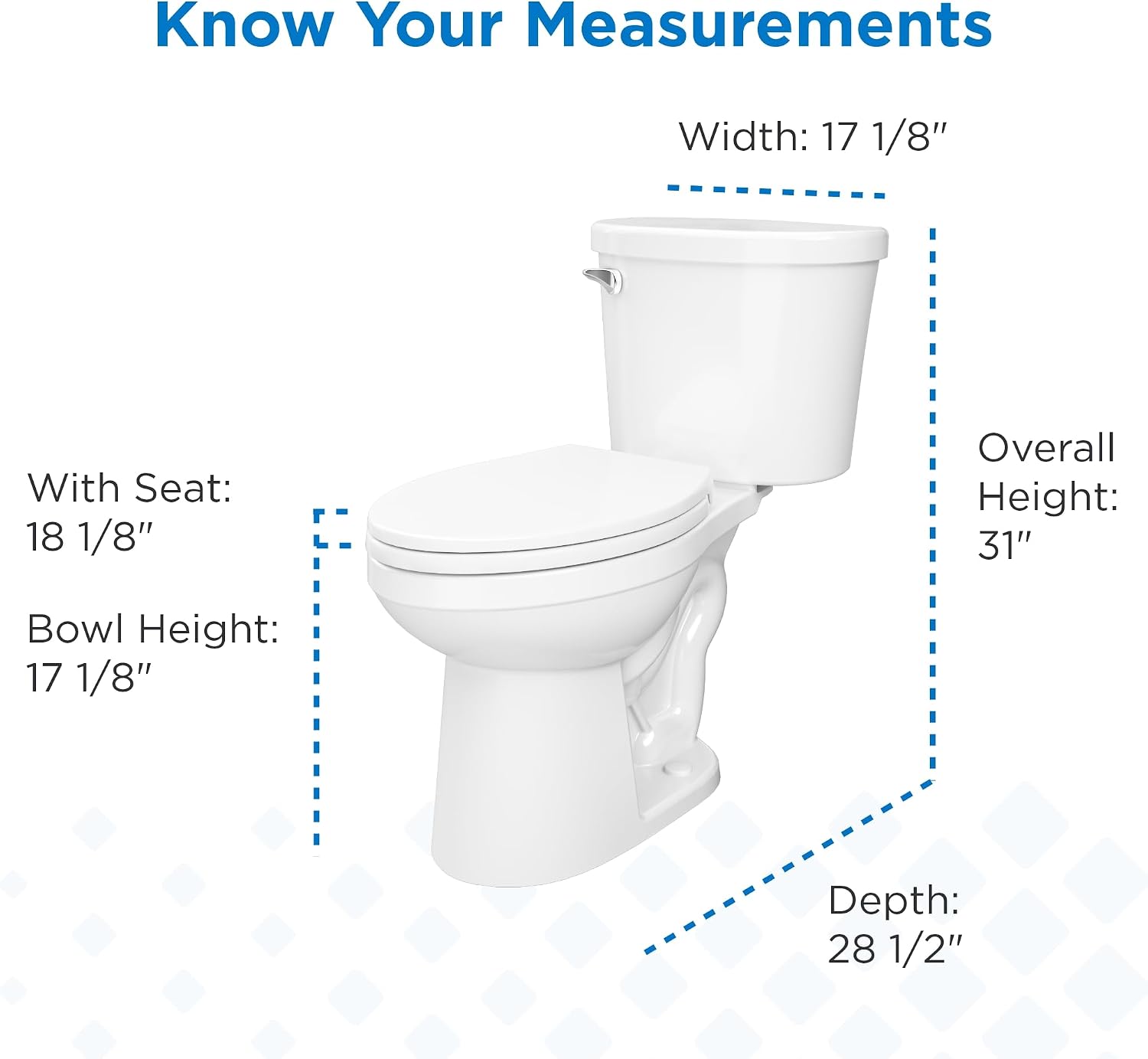 Gerber Maxwell Crest Two-Piece Toilet Elongated with 12-in Rough-in, ADA-Compliant Chair Height, High Efficiency 1.28 GPF, Soft-Close Seat and Install Kit with Wax Ring Included, White, GRS48310