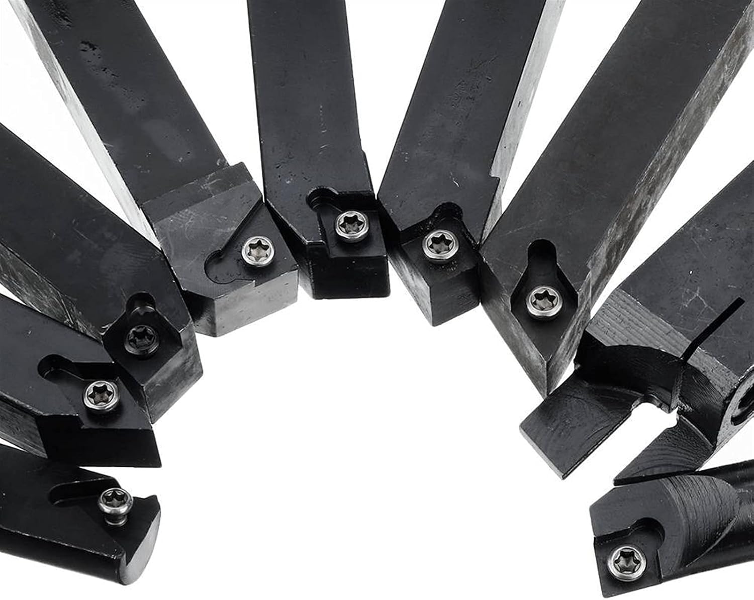 YFCDZVBH 9pcs Lathe Boring Bar Turning Tool Holder Set with Carbide Inserts CNC 16mm Shank Cutting Tool Holder