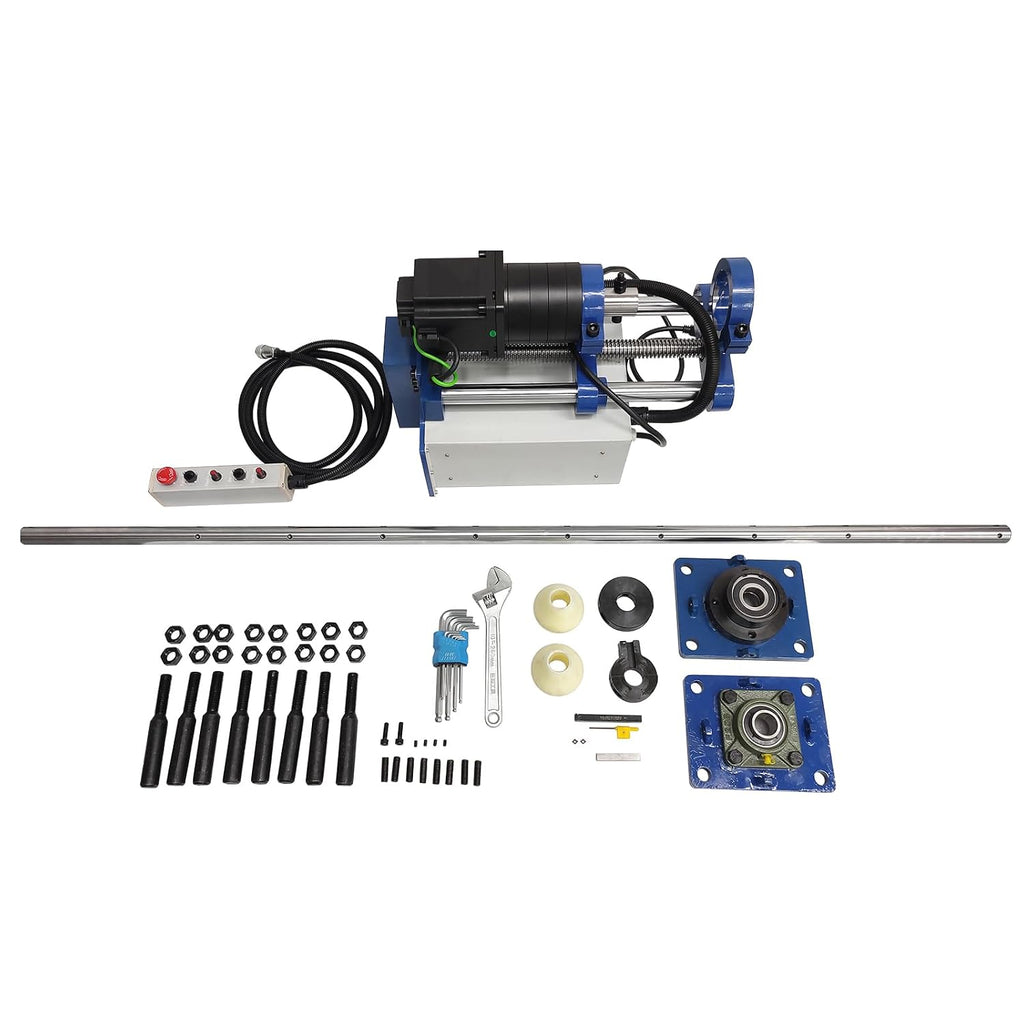 TECHTONGDA Line Boring Machine, 110V Portable Hole Drilling Connecting Rod Boring Machine, Processing Hole Diameter 1.4'-3.15', 1.18' x 63' Bore Bar