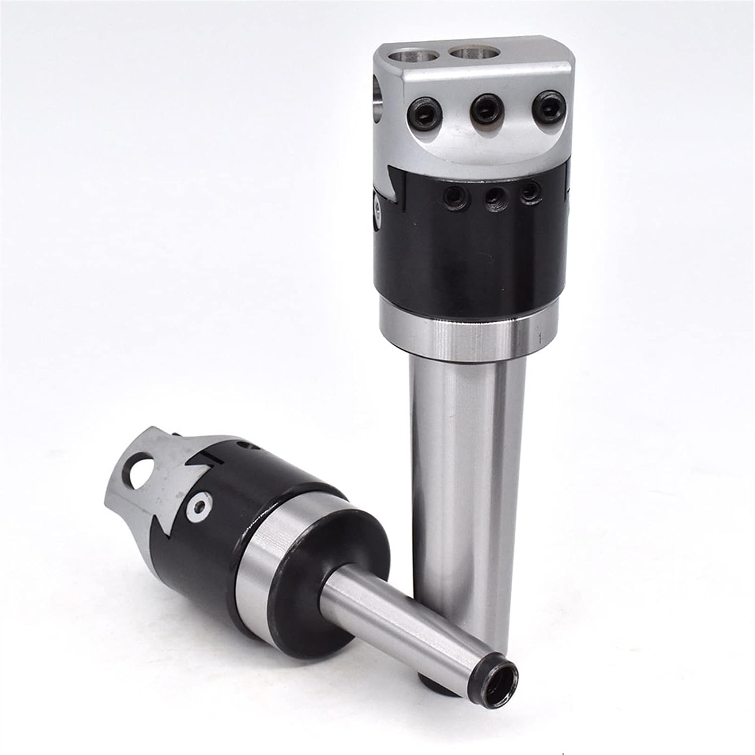 Lathe Blade,1set F1 12 2 Inch 50mm Boring Head +1pcs Draw bar Morse Tapper Cone MT2 MT3 MT4 C20 C25 NT30 R8 Boring Tool for CNC Machine Milling Lathe Tool (Size : R8-((F1 12) 7-16)
