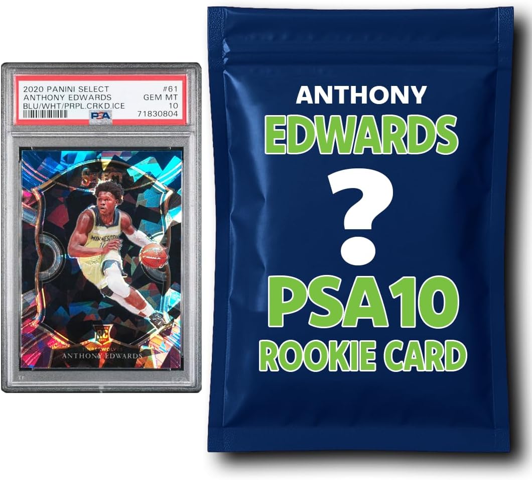 Anthony Edwards PSA 10 Graded Rookie Basketball Card Mystery Pack