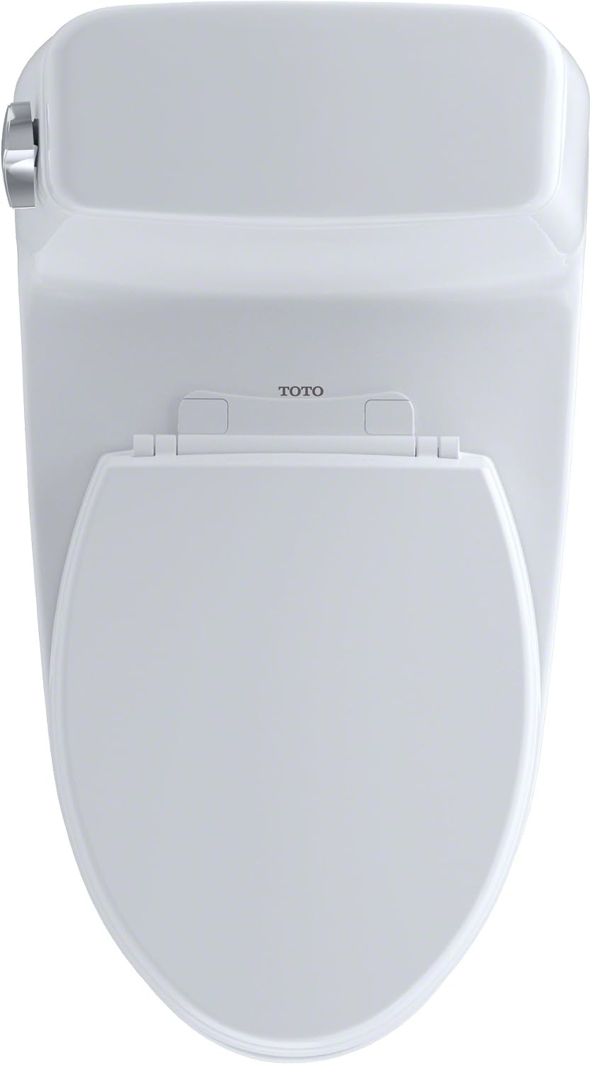 TOTO MS854114SL#01 Ultra Max One-Piece Elongated 1.6 GPF ADA Compliant Toilet, Cotton White