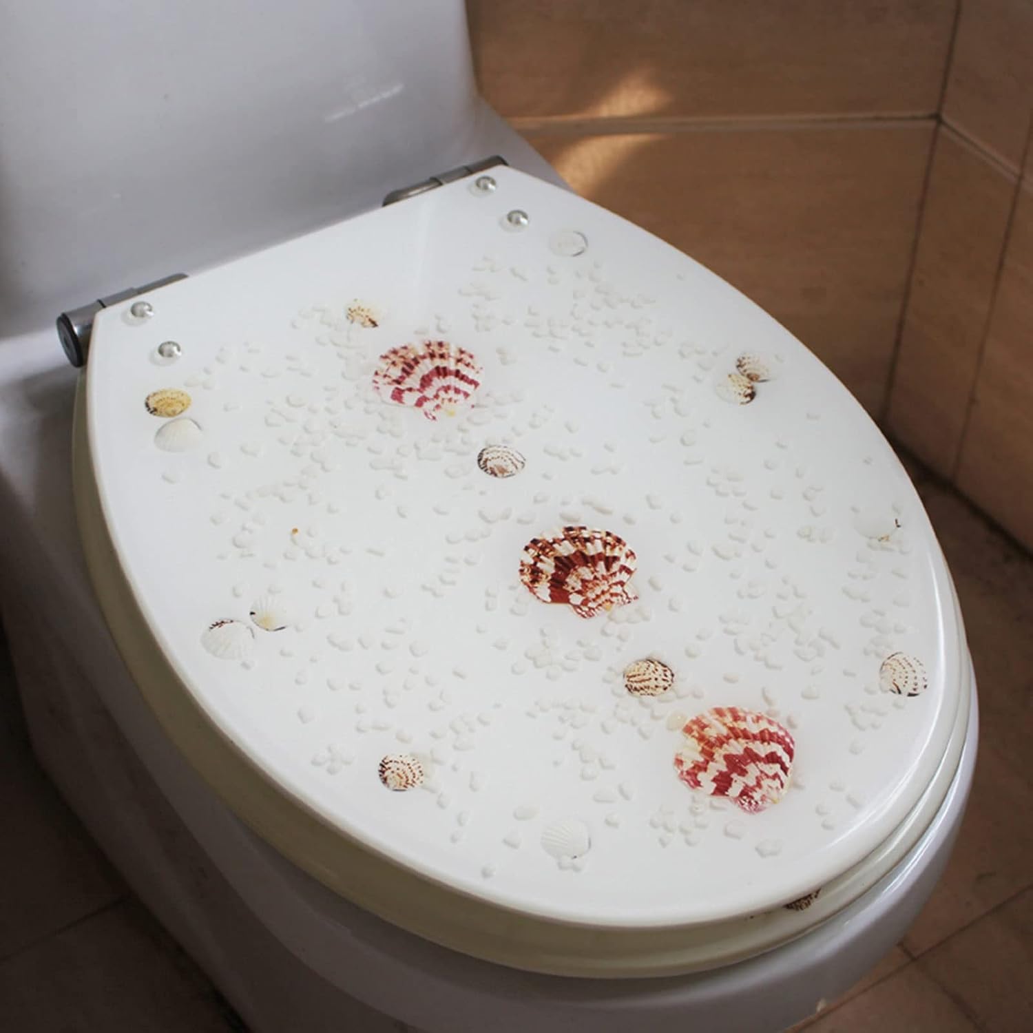 Toilet Seat Quick Release Toilet Seat, Heavy-Duty Soft Close Toilet Lid Oval Shape, Environmentally Friendly Resin Toilet Seat Adjustable Hinges
