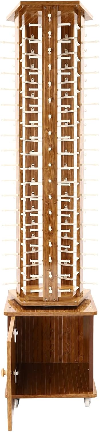 360° Rotating Wooden Sunglasses Display Stand for 90 Pairs - Retail Organizer Rack for Shops, Boutiques & Commercial Use, Stylish Sunglass Holder for Optimal Visibility