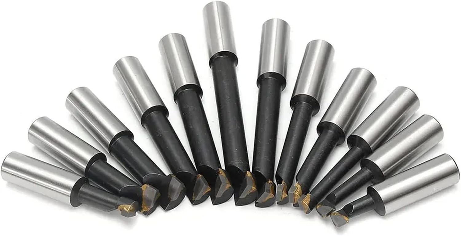 Precision Collets Lathe Chuck Tool 12pcs 18mm Shank F1 Boring Bar Set for 3 Inch Boring Head Carbide Tipped Milling Tool for CNC Engraving Machine & milling Lathe Tool