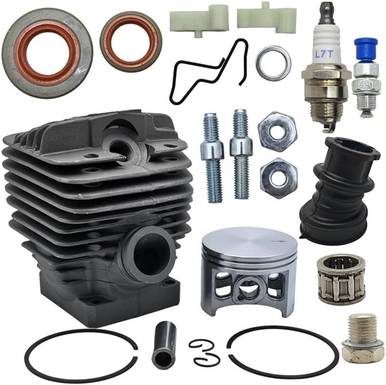 Big Bore Cylinder Piston End Kit Fit for MS660 066 Chainsaw 56mm Manifold Oil Seal Bar Stud Buts Part