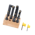 Duty 7 Piece Indexable Carbide Boring Set 18mm Round Shank Tools for CNC Lathe Turning Machining