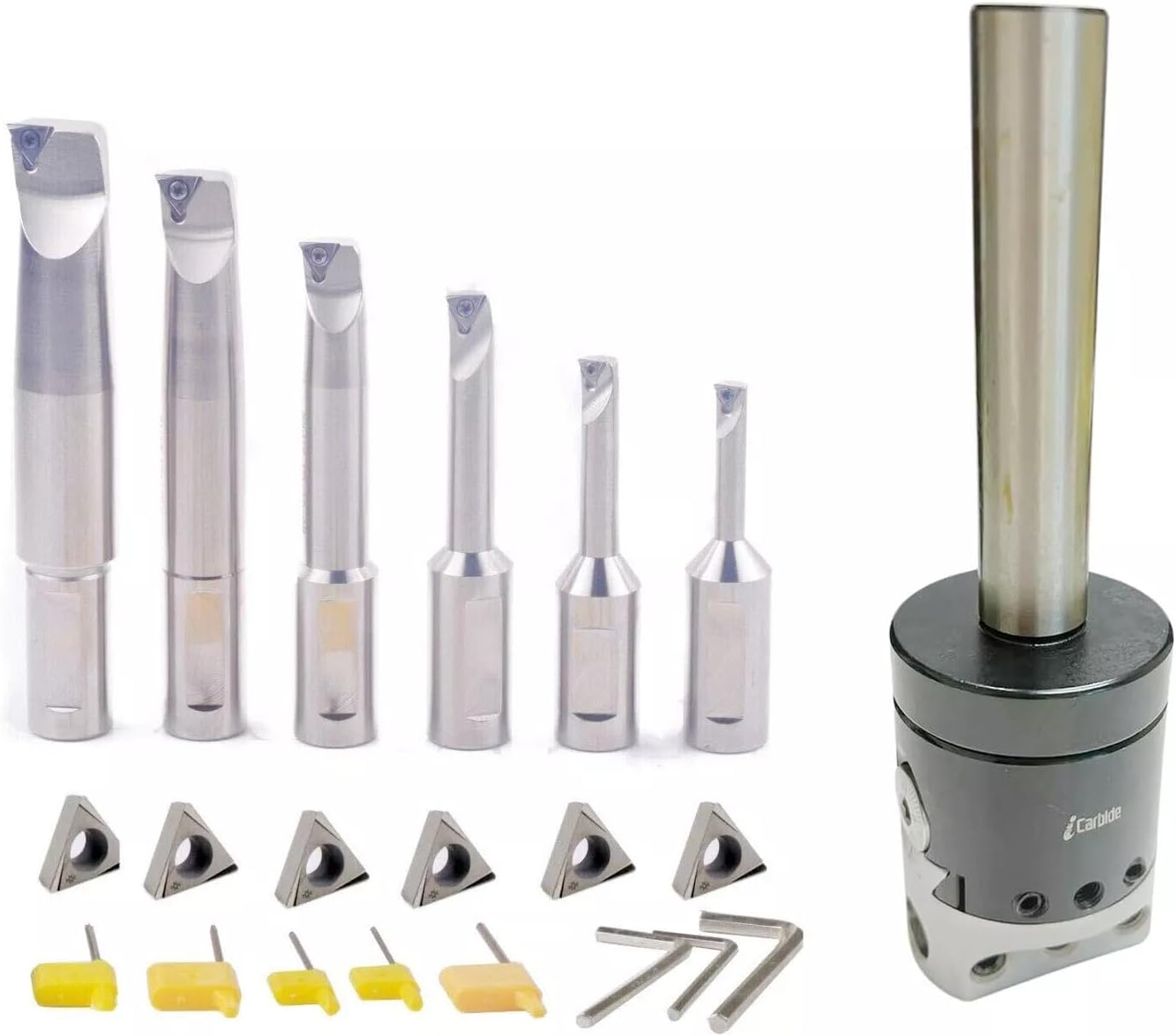 3/4 SHANK BORING HEAD 2INCH PLUS 1/2 Boring Bar 6pcs Set (Inserts included) 1/2' -2'