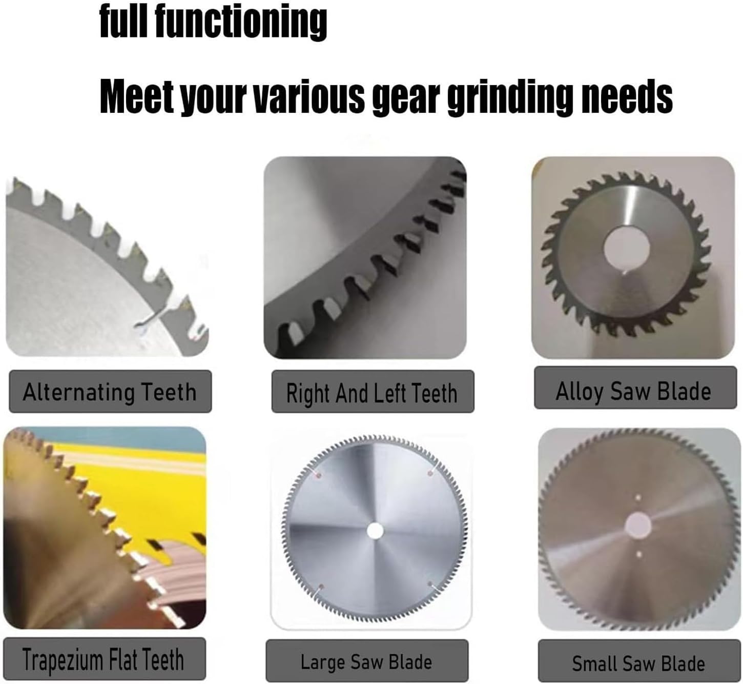 250W/370W/550W Blade Sharpener Rotary Angle Water Injection Grinder, Round Circular Saw Blade Grinder Machine, Electric Saw Blade Sharpener Machine,370W (550W)