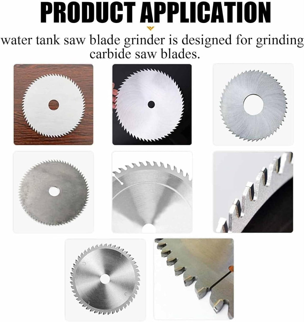 2850rpm Circular Saw Blade Sharpener 370w Rotary Angle Grinder Sharpener Carbide Saw Blade Electric Saw Blade,Rotary Angle Grinder Sharpener for Sharpening Saw Blades,370W-110V