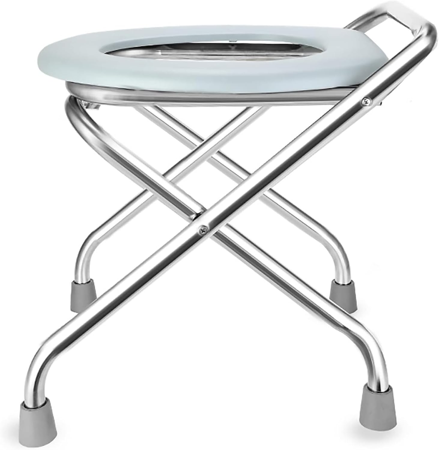 Bedside Commode,Toilet Seat with Handles Portable Camping Commode Chair Waterproof Non-Slip with Lid Perfect Lightweight Toilet Seat for Camping