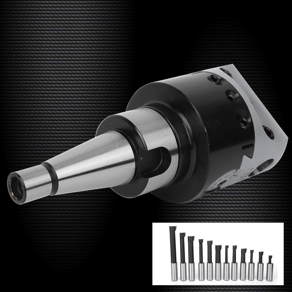 17PCS Boring Head Set Metric System 40Cr Boring Bars CNC Milling Tools Kit Set NT30-F1-18 NT40-F1-18 75mm Boring Head (NT40-F1-18-12PCS)