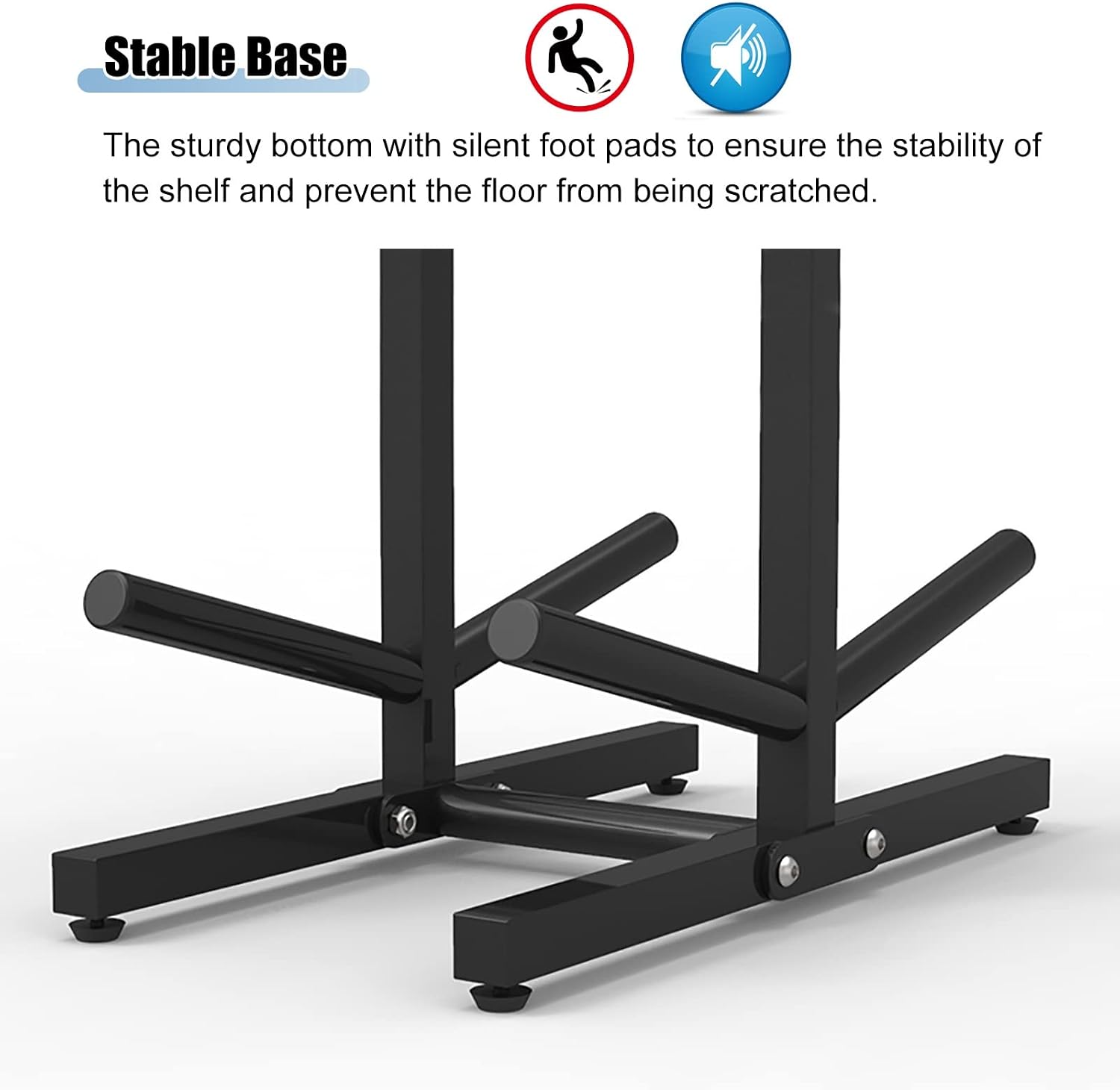 Ball Storage Holder Sports Ball Storage Rack for Basketball, Double-Sided & Horizontal Football Holder, Garage Organizer for Bedroom/Garage