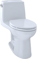 TOTO MS854114SL#01 Ultra Max One-Piece Elongated 1.6 GPF ADA Compliant Toilet, Cotton White