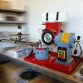 Versatile Circular Saw Blade Grinder,Rotary Angle Sharpener with Water Tank & 5 Arbors for Wet Grinding Carbide Tipped & Alloy Saw Blades 550w