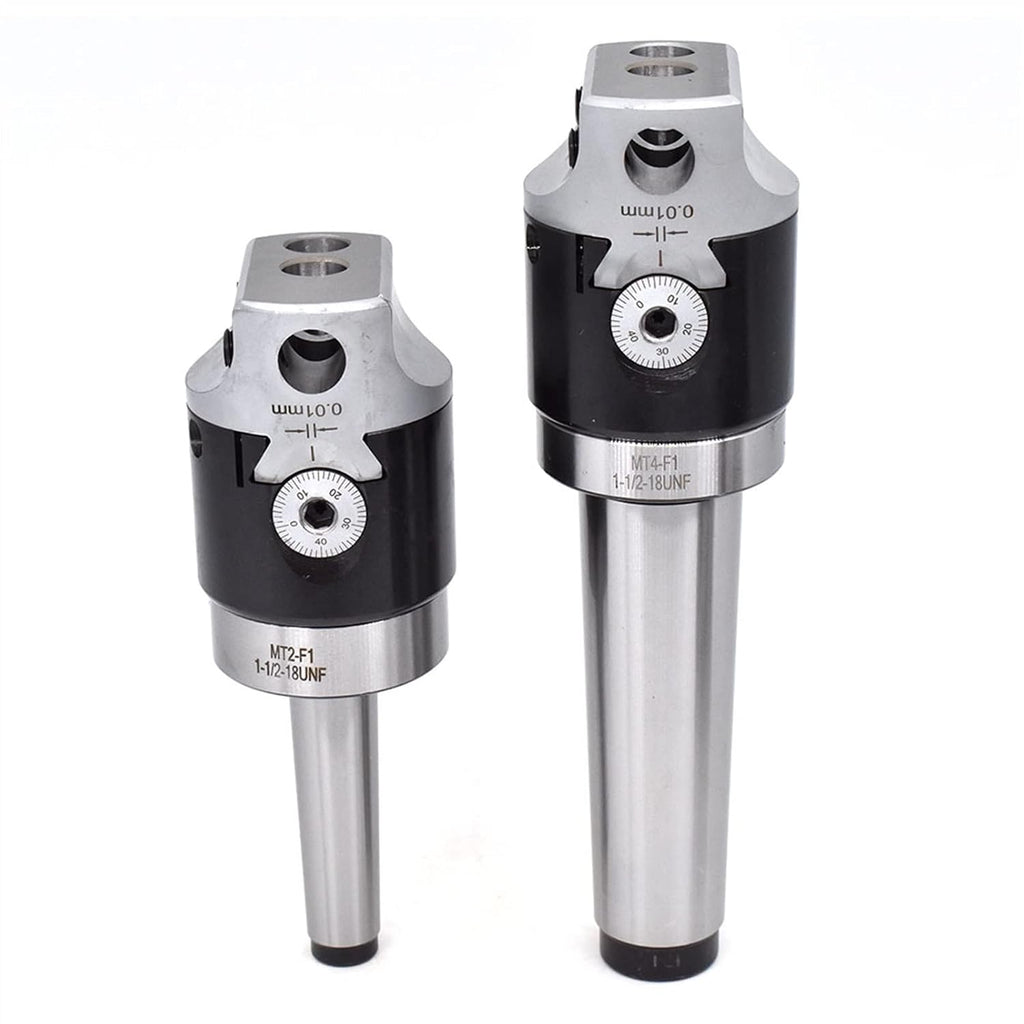 Lathe Blade,1set F1 12 2 Inch 50mm Boring Head +1pcs Draw bar Morse Tapper Cone MT2 MT3 MT4 C20 C25 NT30 R8 Boring Tool for CNC Machine Milling Lathe Tool (Size : R8-((F1 12) 7-16)