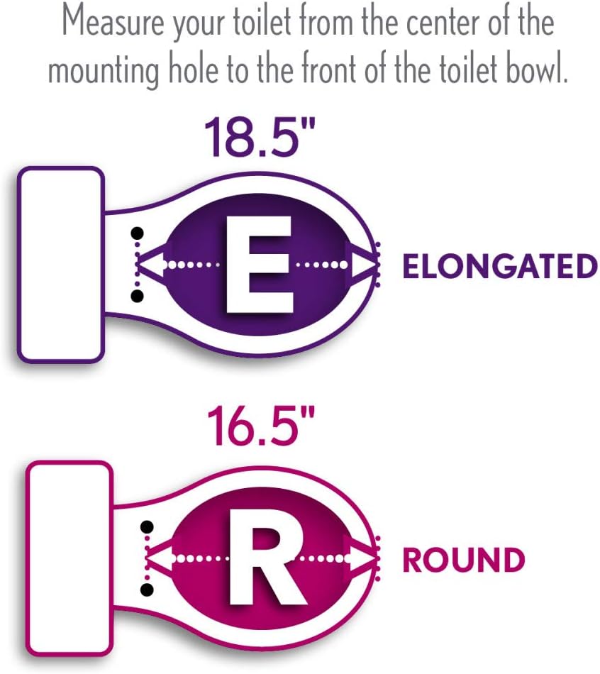 BEMIS 3L2155T 000 Medic-Aid 3' Lift Raised Open Front Plastic Toilet Seat, ELONGATED, Long Lasting Solid Plastic, White