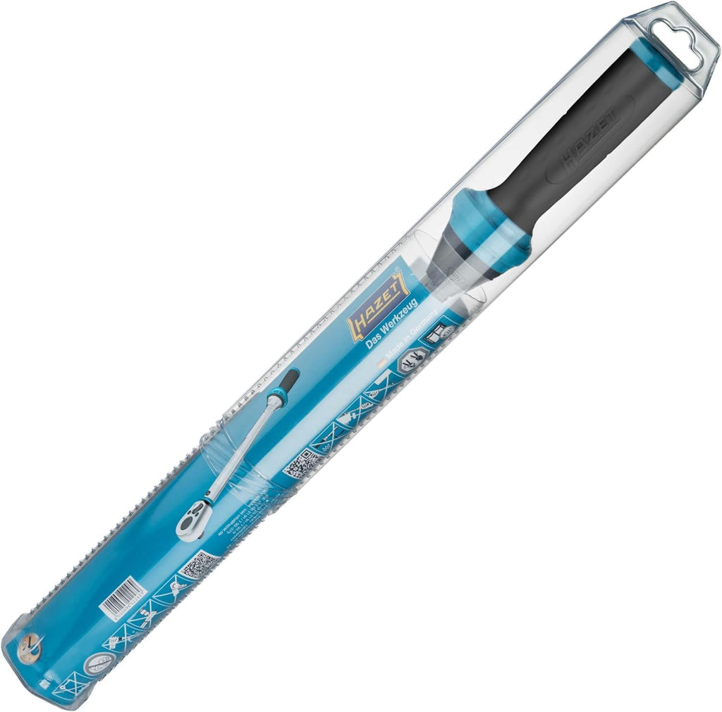 Hazet 5122-2CLT Torque Wrench 1/2' 40-200Nm, Black/Blue/Silver