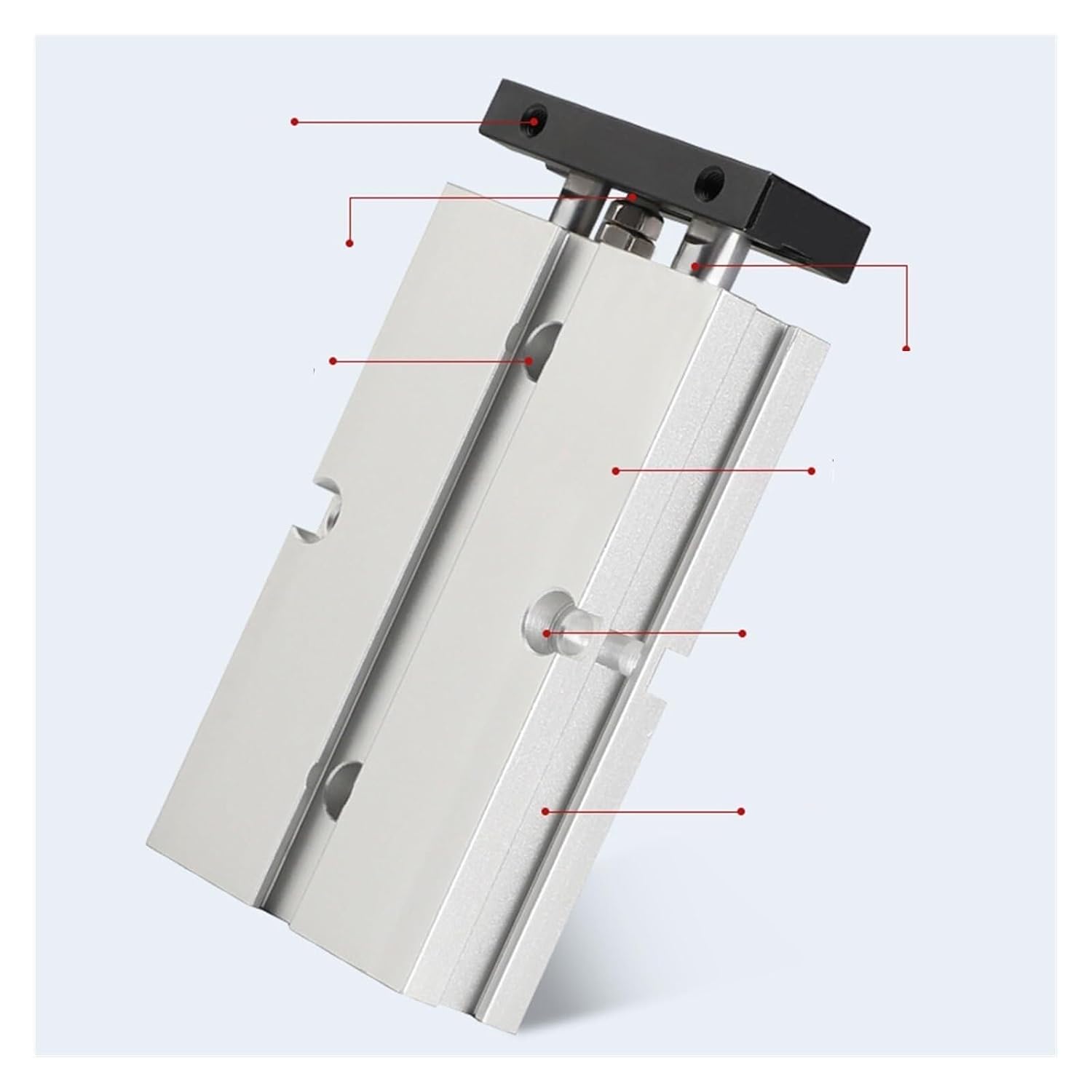 TN Small Pneumatic Double-bar Cylinder TDA25x20-32x50-40x75 Large Thrust Small Double-axis Cylinder(50x200) Home Appliances