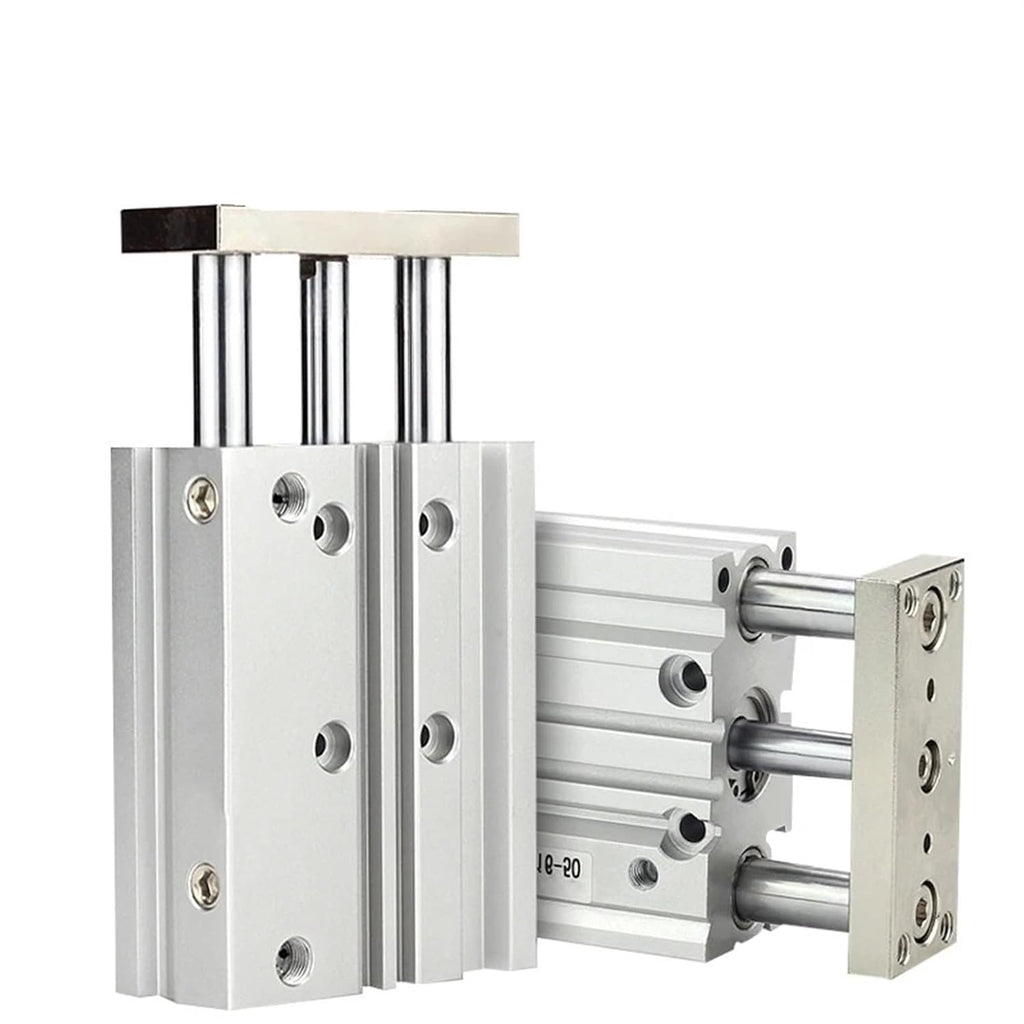 MGPM Thin Cylinder with Rod Bore 12 16mm Three Axis Three Bar Stroke10 15 50 75 150 250mm Double Pneumatic Cylinder 1Pcs(Stroke 150mm,MGPM16 (Bore 16mm))
