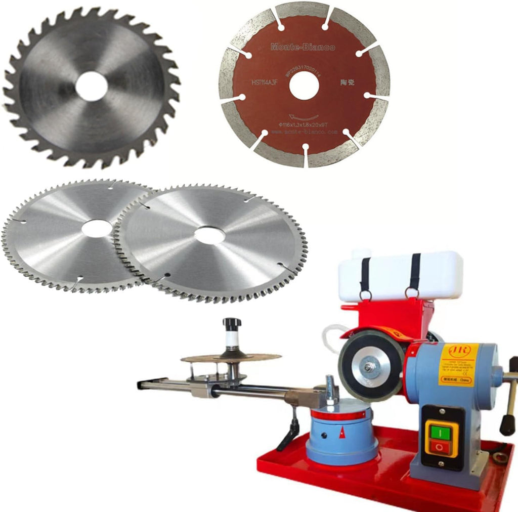 110 Volt Circular Saw Blade Grinder,2850rpm Power Saw Blade Grinder Tool Saw Blade Sharpener,Benchtop Grinder for Grinding Carbide Saw Blades,550W-220V