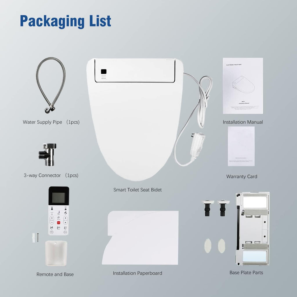 Sinber Smart Bidet Toilet Seat with Heated Seat and SoftClose Lid