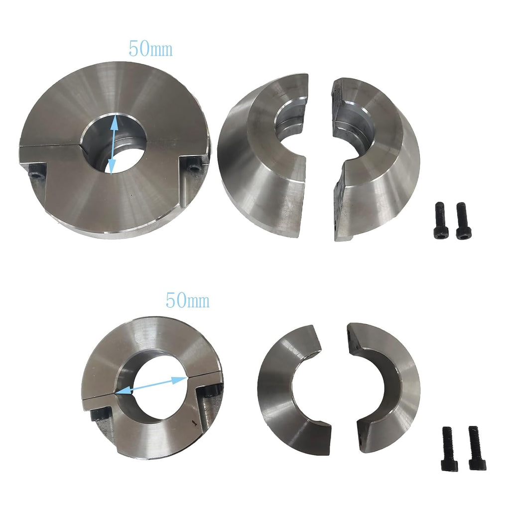 Centering Cone 50mm/1.97in Inner Diameter Universal Fit for Portable Line Boring Machine 50 Boring Bars 45 Steel Material 2 Large 2 Small High Precision Durable