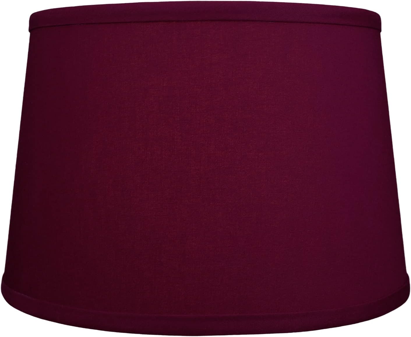 FenchelShades.com Set of 2 Lampshades 10' Top Diameter x 12' Bottom Diameter x 8' Slant Height with Washer (Spider) Attachment. Attaches to Lamps with an existing Harp (not included) (Linen Burgundy)
