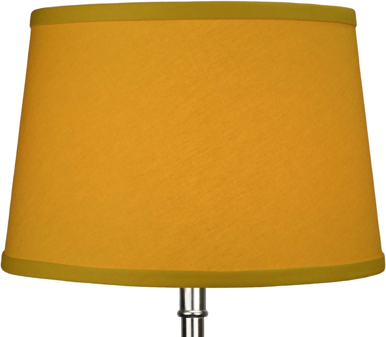 FenchelShades.com Set of 2 Lampshades 10' Top Diameter x 12' Bottom Diameter x 8' Slant Height with Washer (Spider) Attachment. (Linen Yellow Spice)